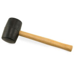 RUBBER MALLET H/DUTY 800gm wooden handle